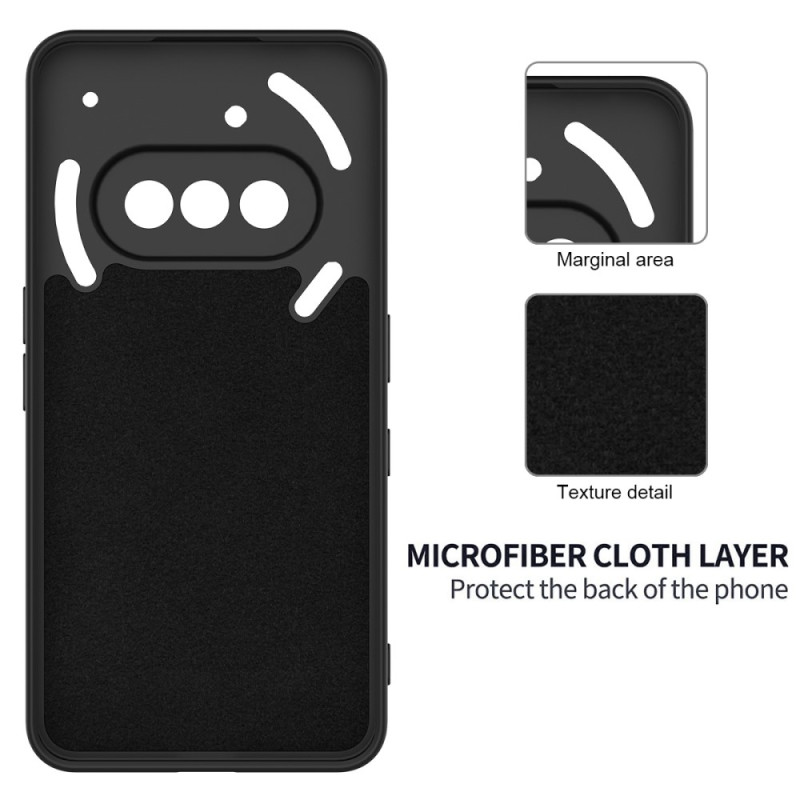 For Nothing Phone (3a) Liquid Silicone Case Phone Back Cover with Hand Strap