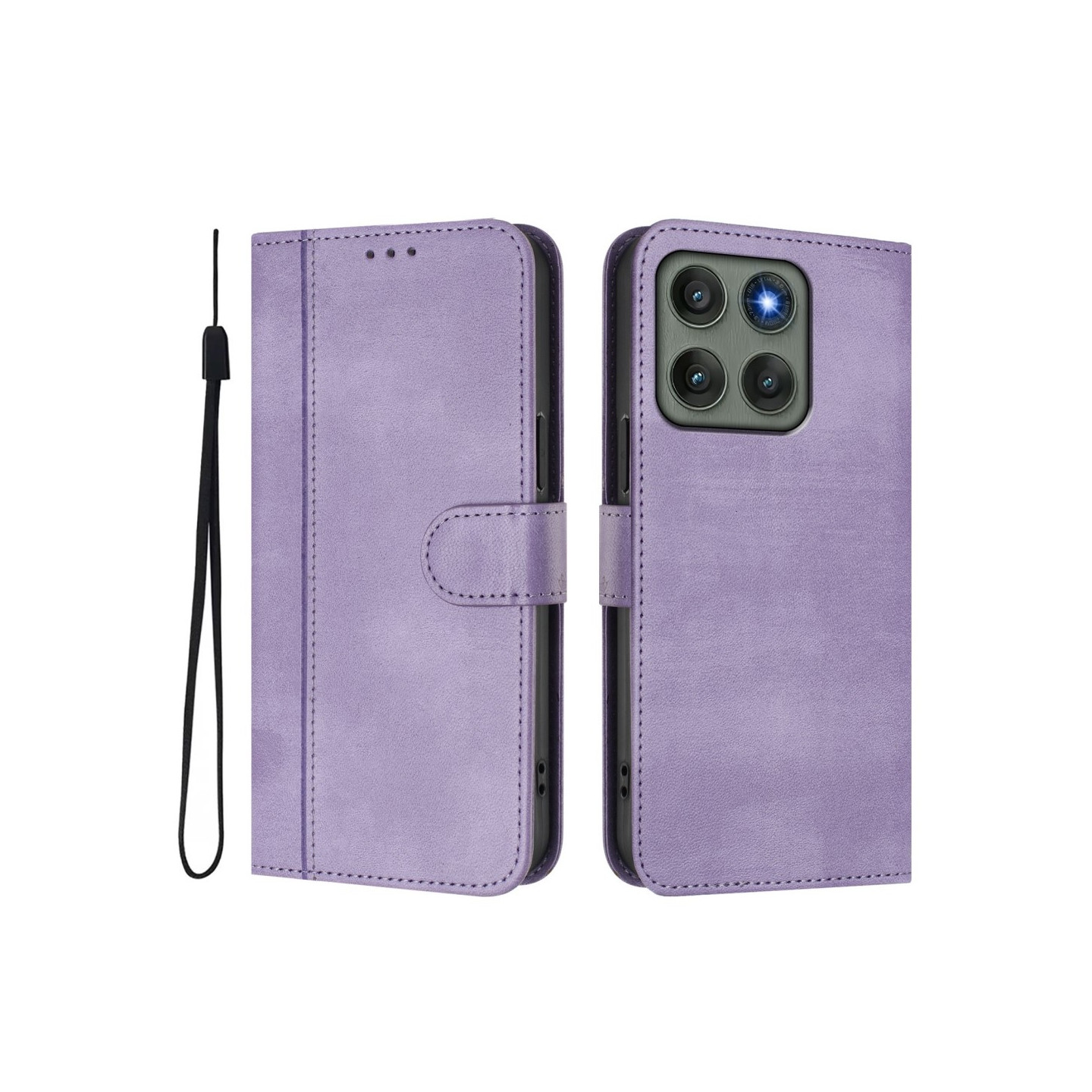 For Motorola Edge 60 Pro 5G Deksel Lommebokstativ Retrotekstur