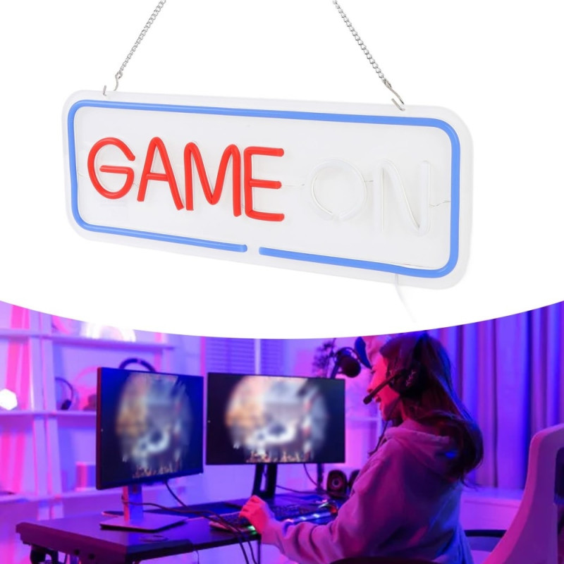 Dekoration Gaming LED Neonljus Väggdekoration Spelrum Atmosfär Lampa Rum
