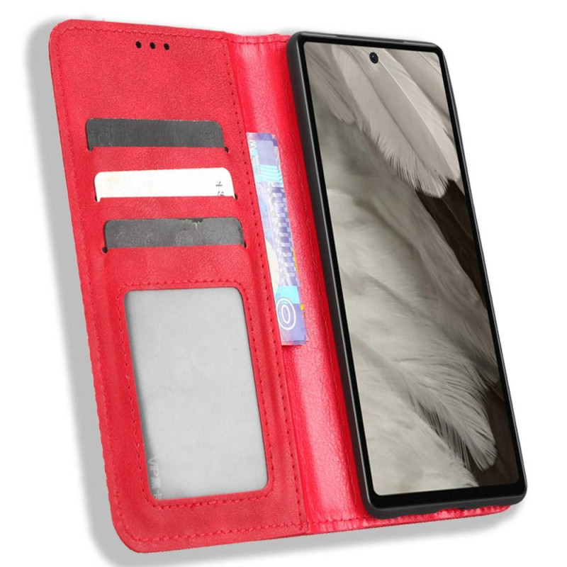 Google Pixel 7a Lommebok - deksel Eksklusiv Rød