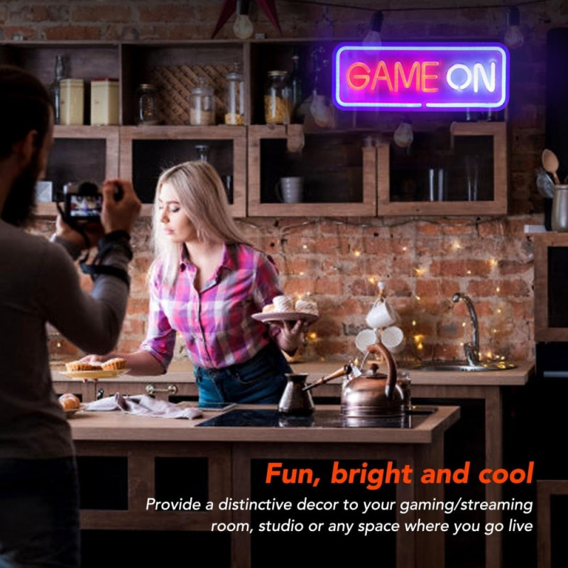 Dekoration Gaming LED Neonljus Väggdekoration Spelrum Atmosfär Lampa Rum