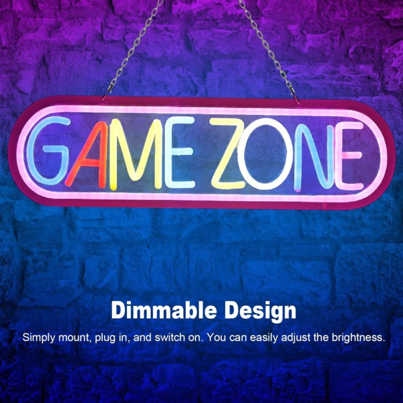 Gaming LED Neonlys Vægdekoration Spillerum Atmosfære Lampe Rumdekoration