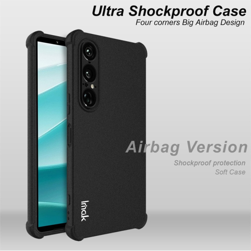 IMAK For Sony Xperia 1 VII Case TPU Phone Cover Airbag Shockproof Protection Matte Black