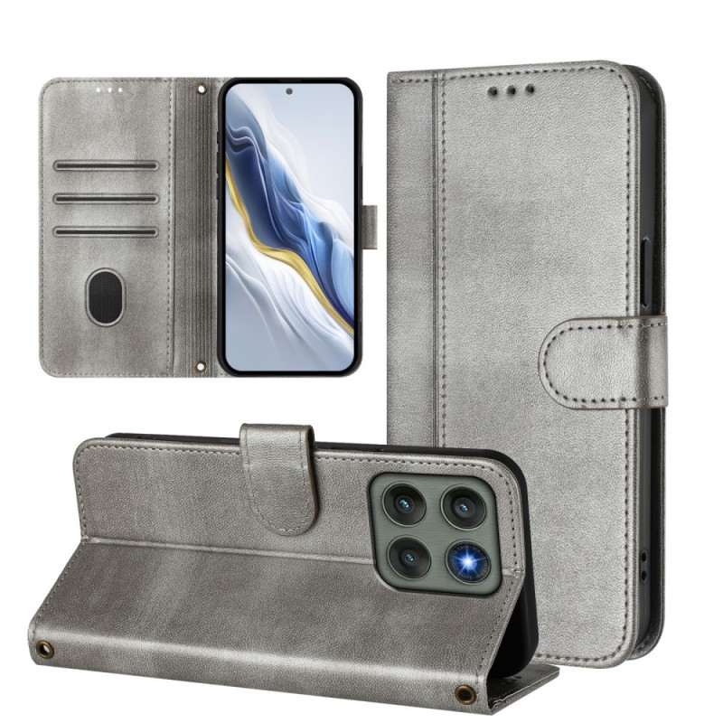 For Motorola Edge 60 Pro 5G Deksel Lommebokstativ Retrotekstur