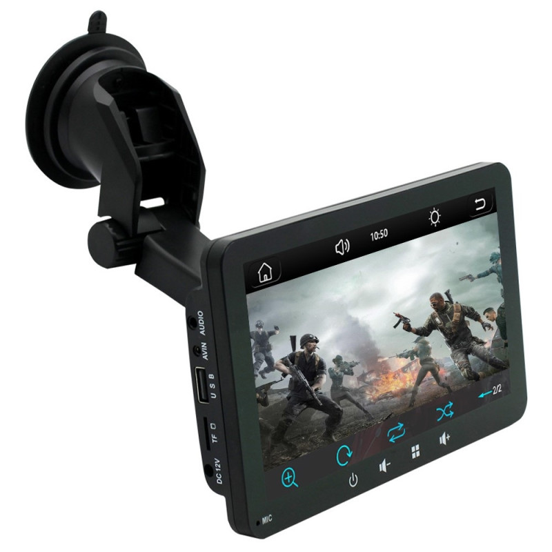 7" Wireless Carplay Android Auto Bluetooth GPS MP5 Suction Cup Car Stereo