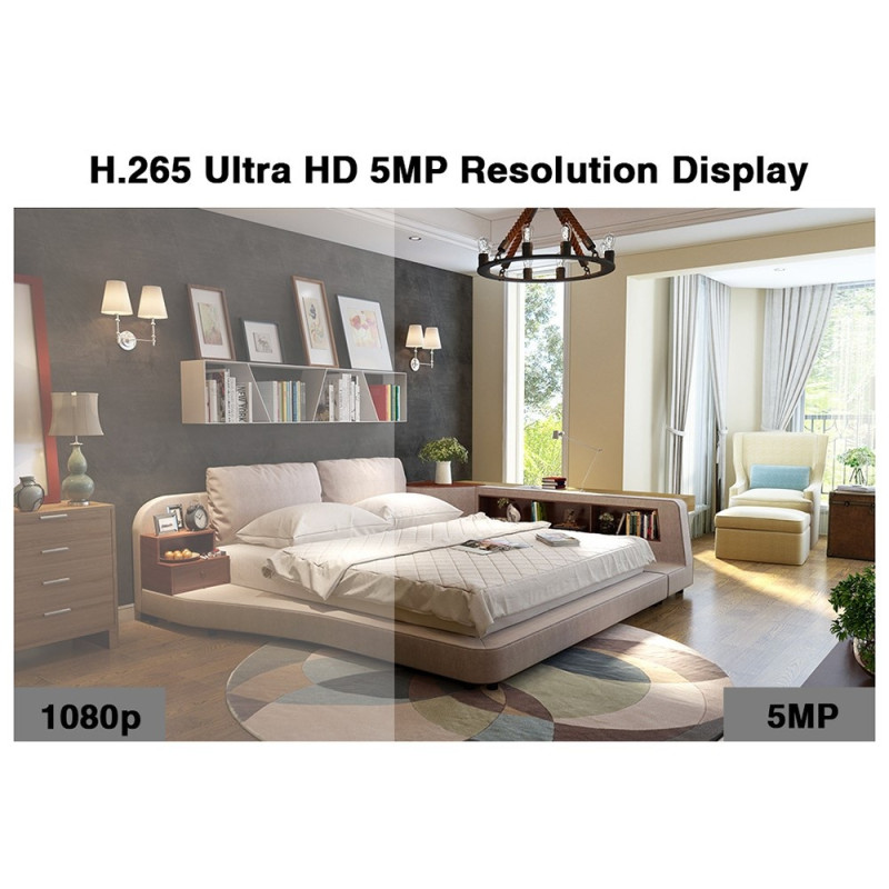 4 Channel DVR Kit Surveillance Camera HD Security CCTV System for Outdoor Use