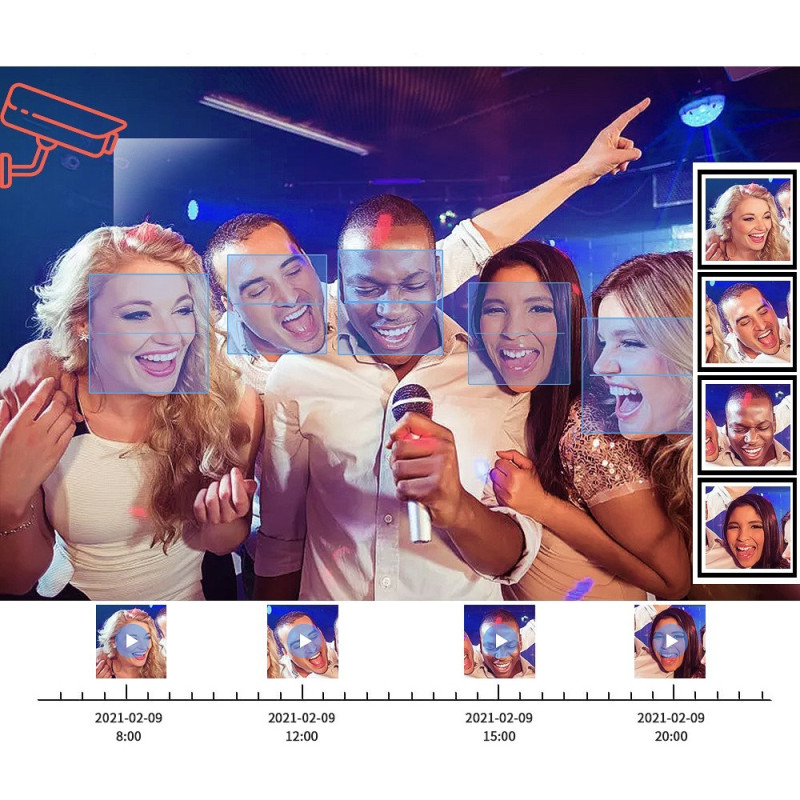 4 Channel DVR Kit Surveillance Camera HD Security CCTV System for Outdoor Use