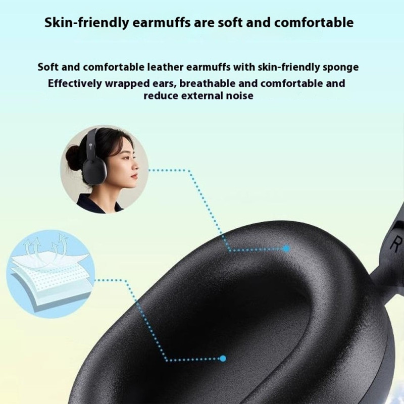 LENOVO Langattomat Korvanpeittävät Kuulokkeet Taittuvat Musiikkikuulokkeet Bluetooth-Musiikkikuulokkeet - Valkoinen