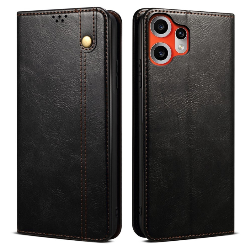 Crazy Horse lommeboketui for Nothing CMF Phone 2 Pro - Svart