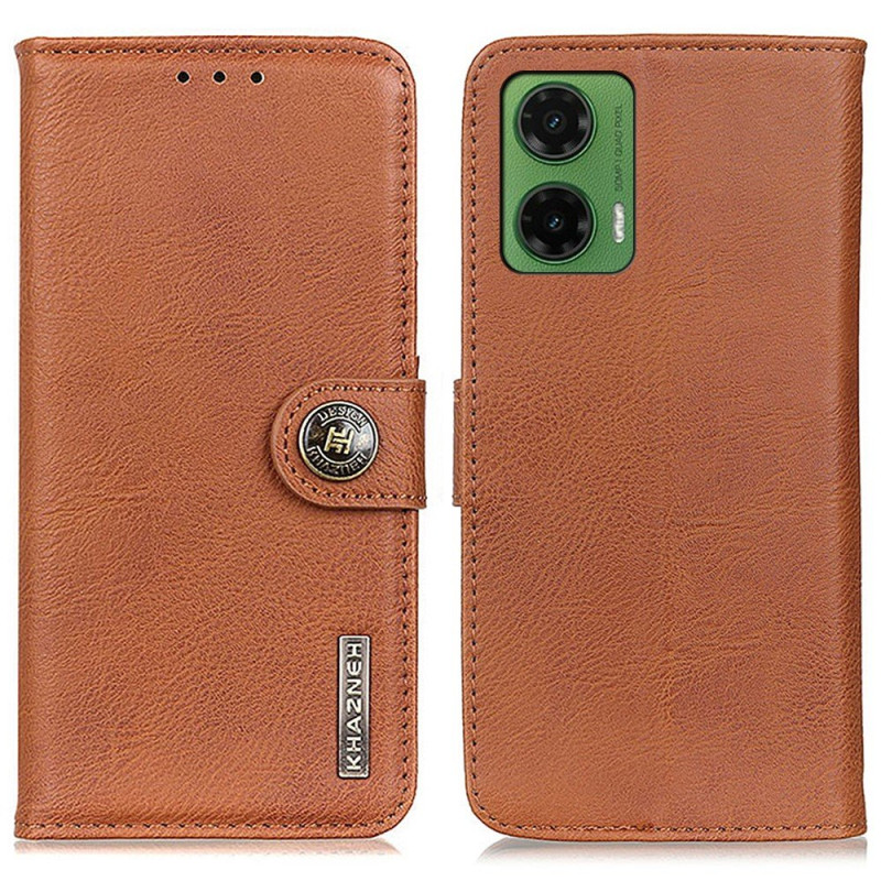 KHAZNEH Motorola Moto G35 Plånboksfodral - Brun