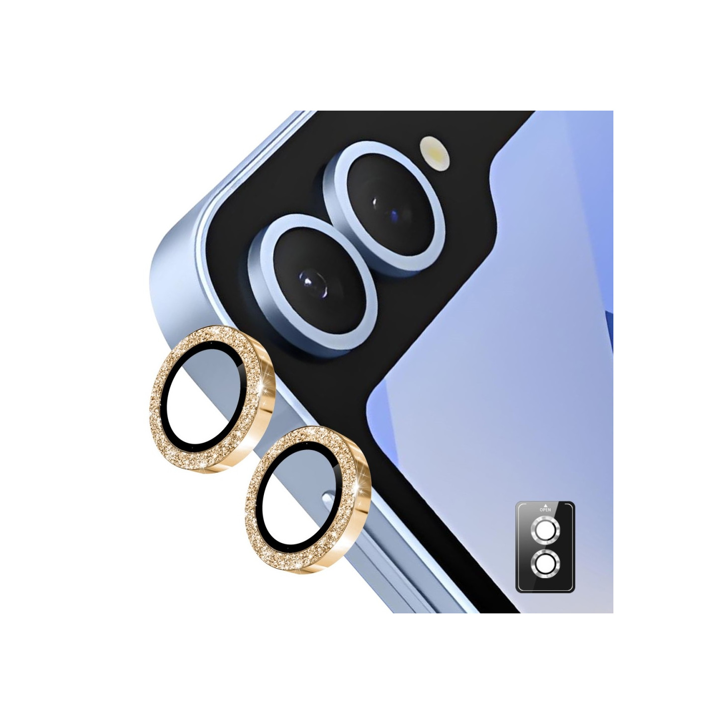 ENKAY For Samsung Galaxy Z Flip7 Camera Lens Protector Tempered Glass