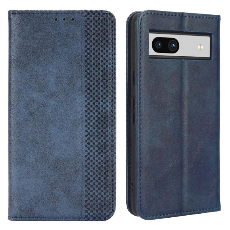 Google Pixel 7a Stand Phone Case Full Protection Wallet Cover - Blue