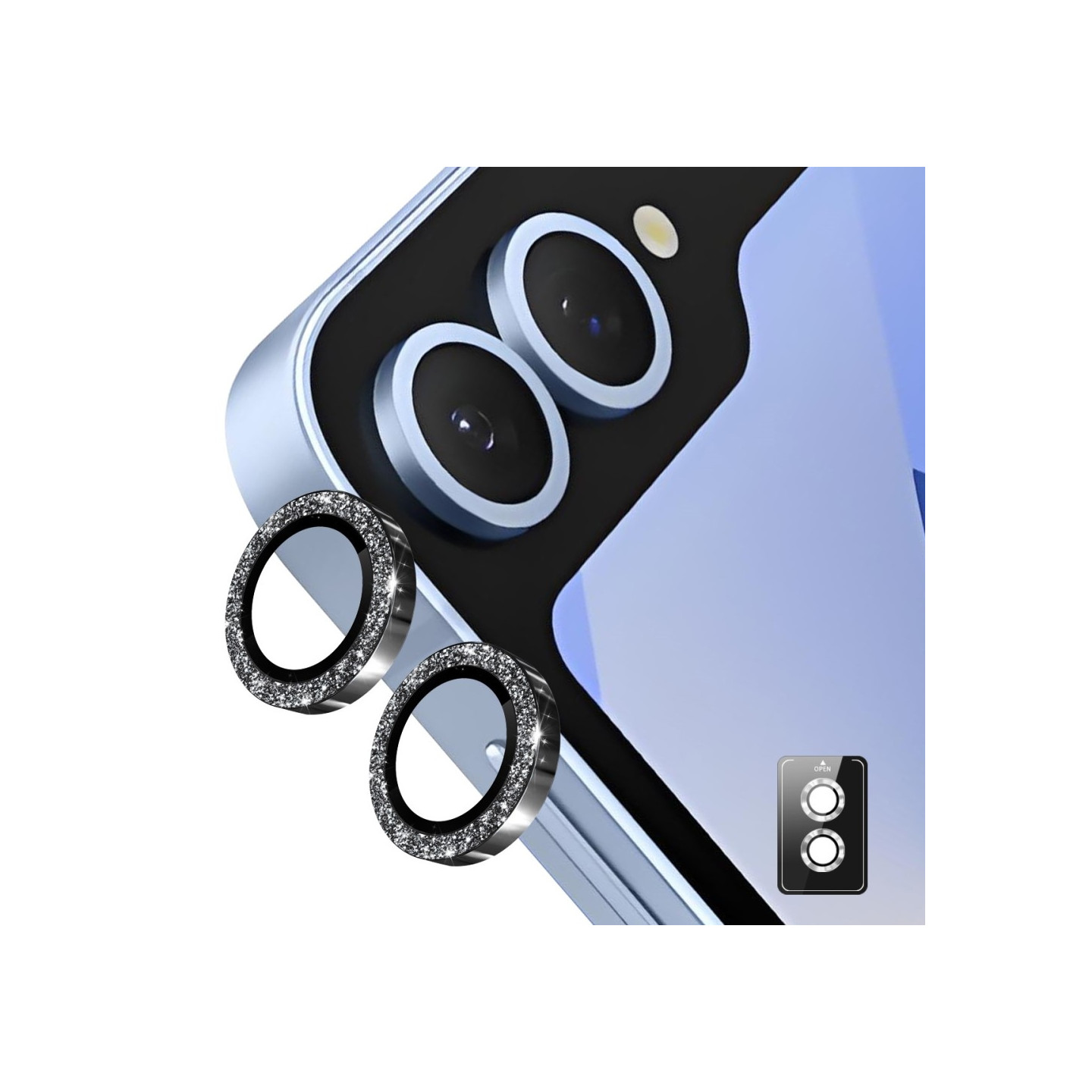 ENKAY For Samsung Galaxy Z Flip7 Camera Lens Protector Tempered Glass