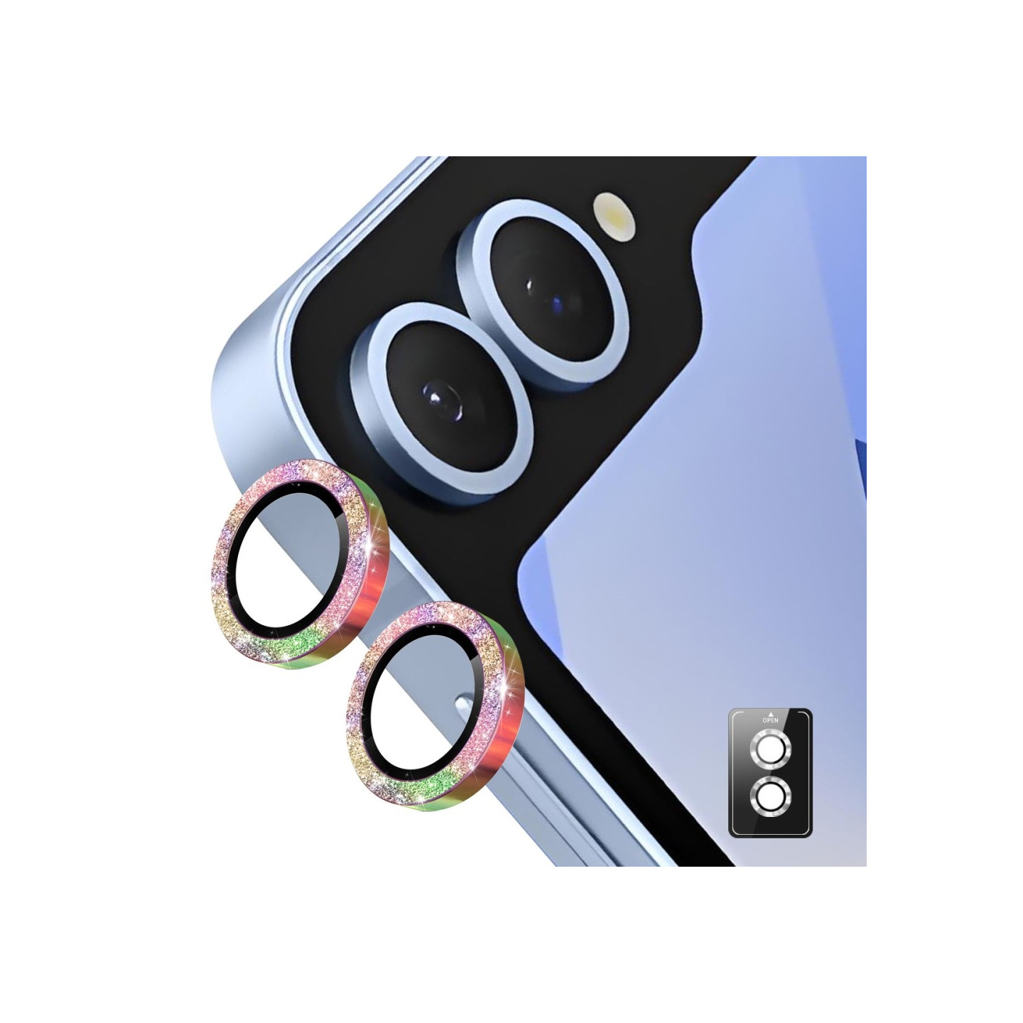 ENKAY For Samsung Galaxy Z Flip7 Camera Lens Protector Tempered Glass