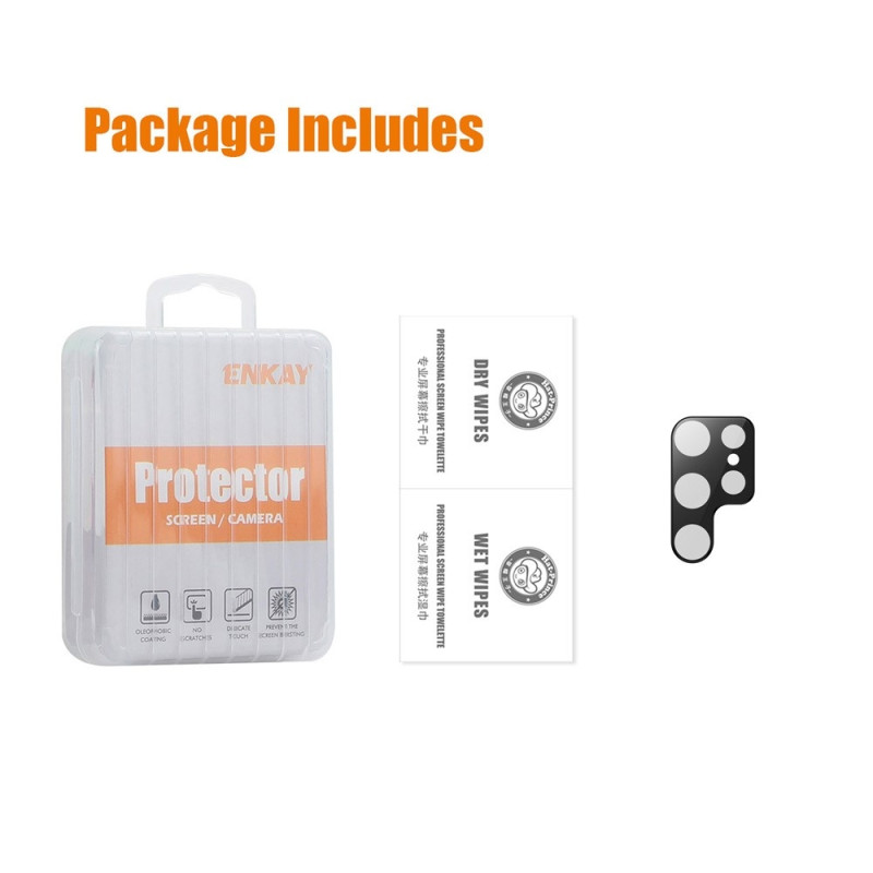 For Samsung Galaxy S25 Ultra ENKAY Camera Lens Protector Tempered Glass Lens Film