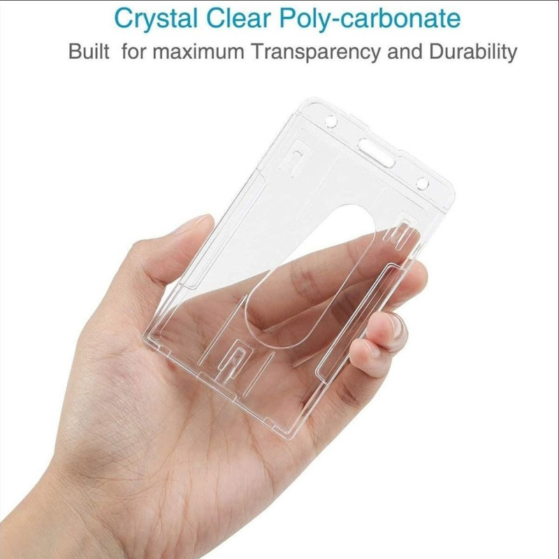 Card holder PS holder with double ID card holder and telescopic buckle Horizontal