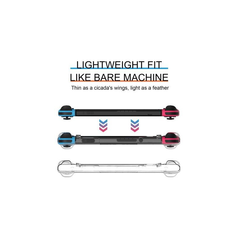 Gjennomsiktig PC - veske kompatibel med Nintendo Switch hardt skall anti - riper