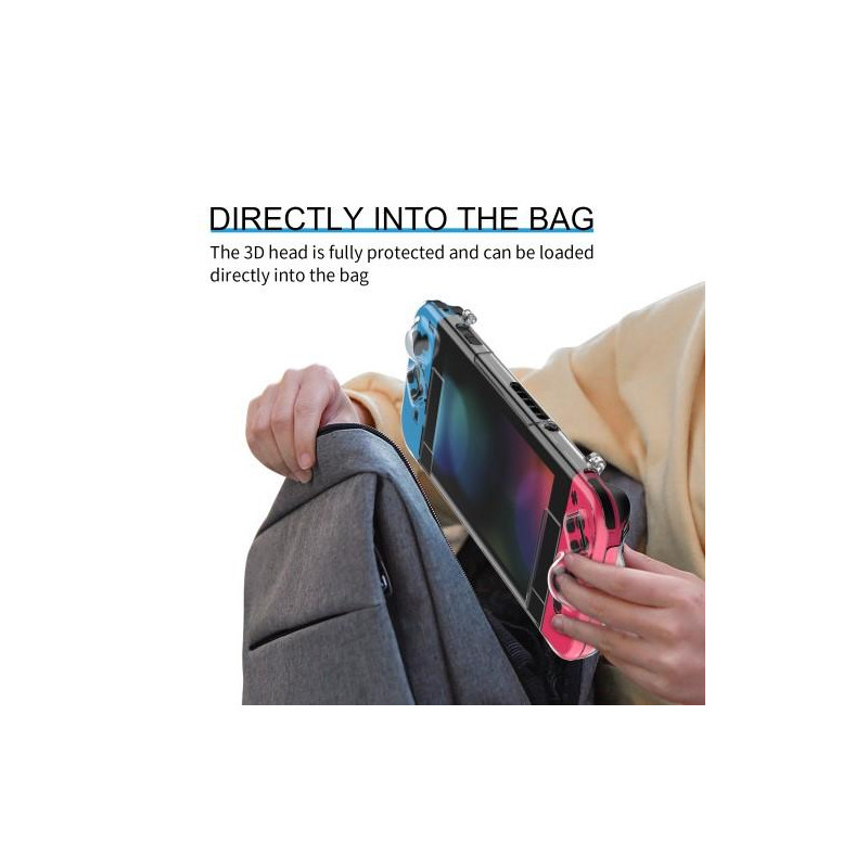 Gjennomsiktig PC - veske kompatibel med Nintendo Switch hardt skall anti - riper