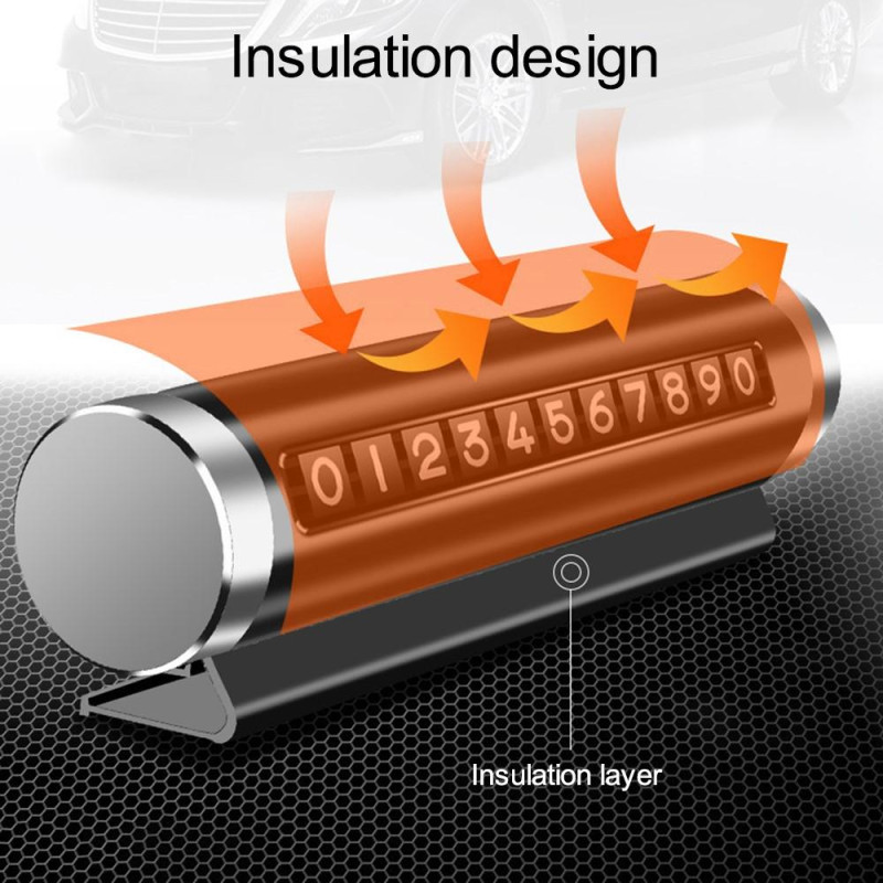 Car Temporary Parking Card Roller Phone Numbers Parking Plate