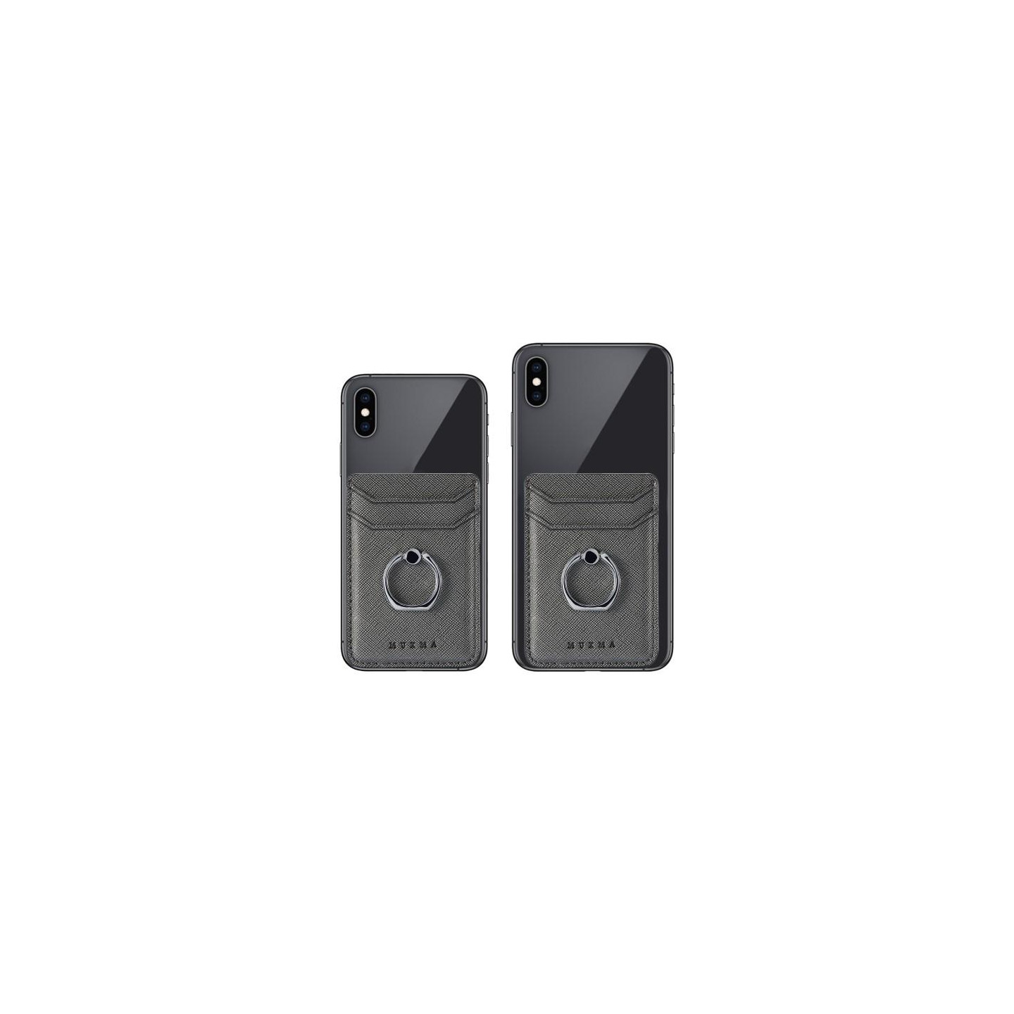 MUXMA Kortholder Ringstativ RFID Blokkerende Kredittkort - Svart