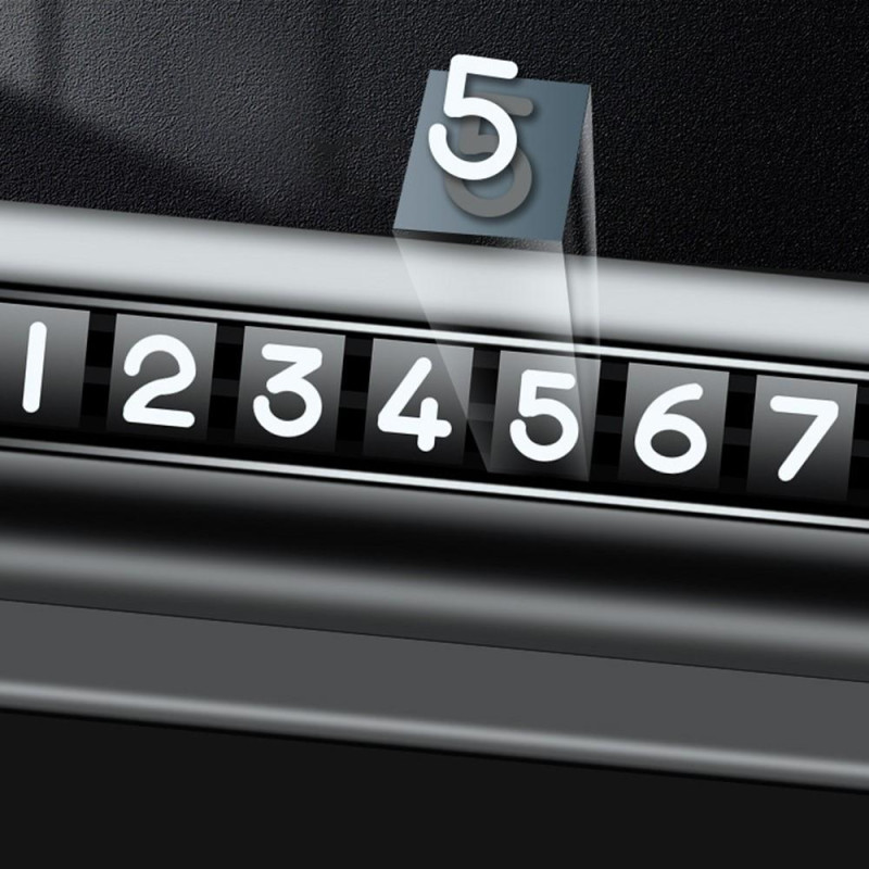 Car Temporary Parking Card Roller Phone Numbers Parking Plate