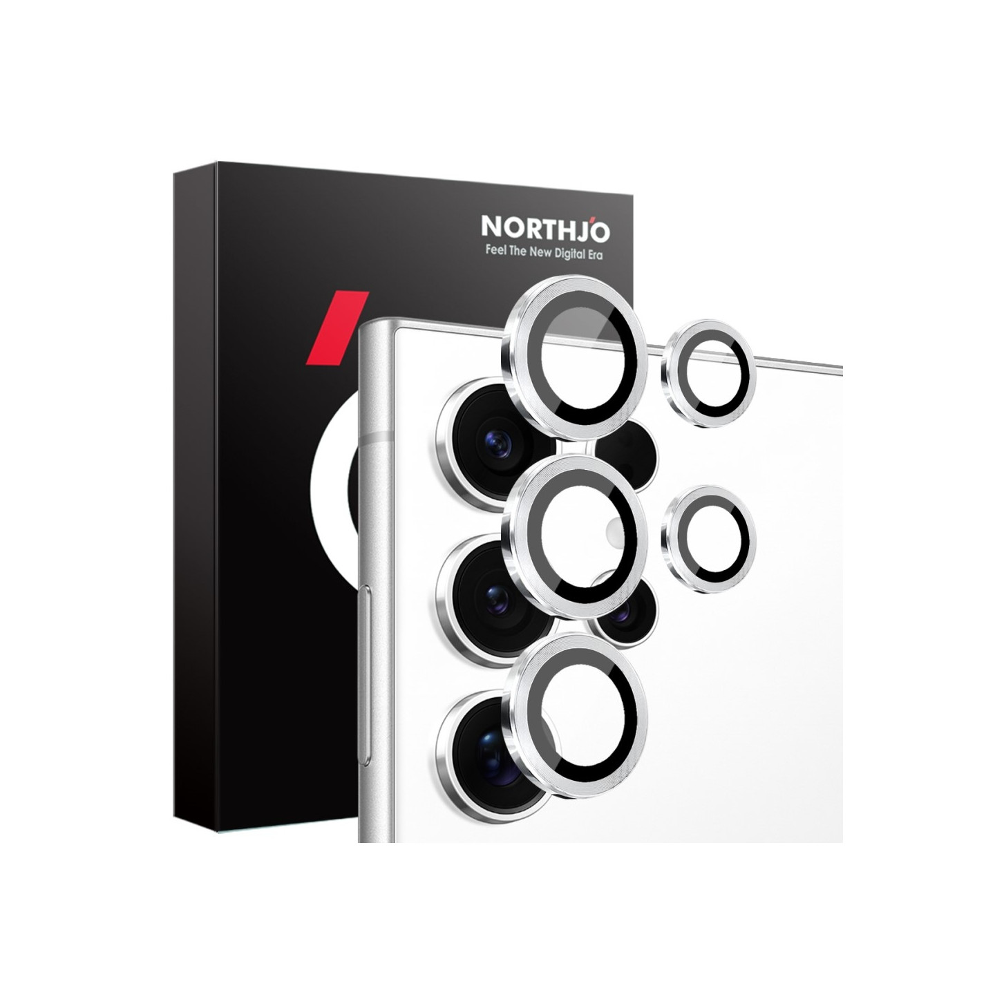 NORTHJO Samsung Galaxy S25 Ultra Karkaistu Lasi Kameran Linssinsuoja