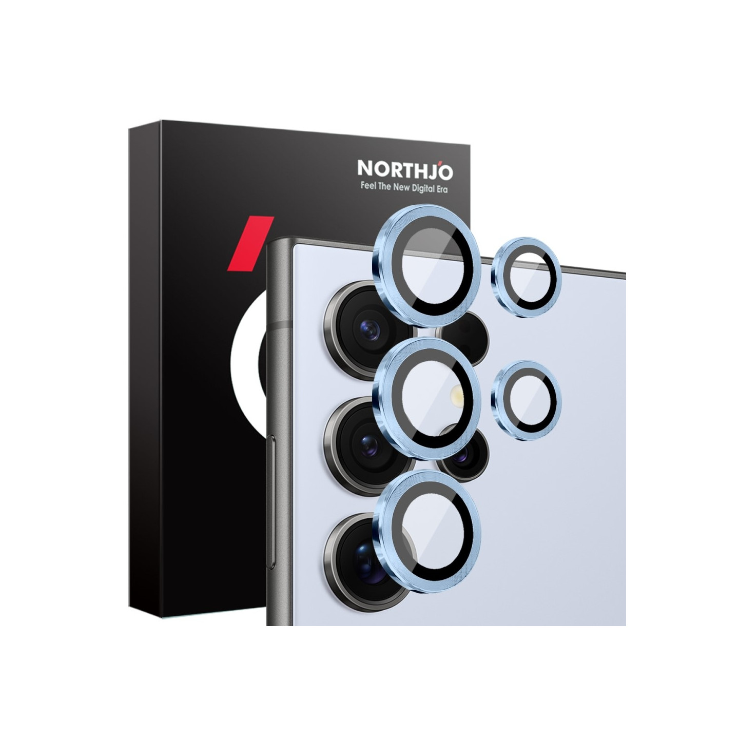 NORTHJO for Samsung Galaxy S25 Ultra Herdet Glass Kameralinsebeskytter