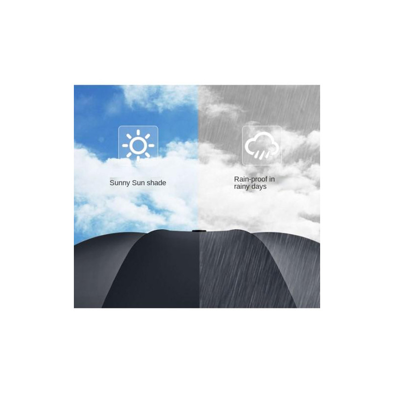 Anti - UV - paraply bærbar sammenleggbar regnautomatisk åpning/marineblå