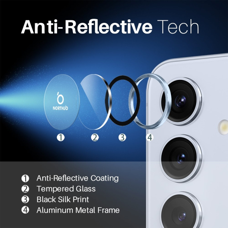 NORTHJO For Samsung Galaxy S25+ Tempered Glass Camera Lens