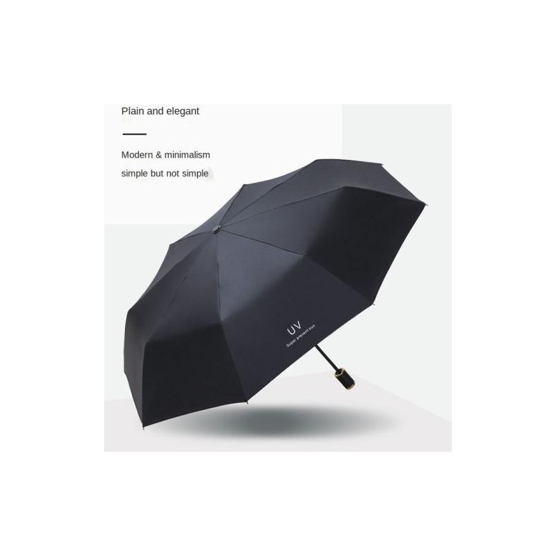 Anti - UV Umbrella Portable Sun Rain Umbrella - Auto Open / Navy Blue