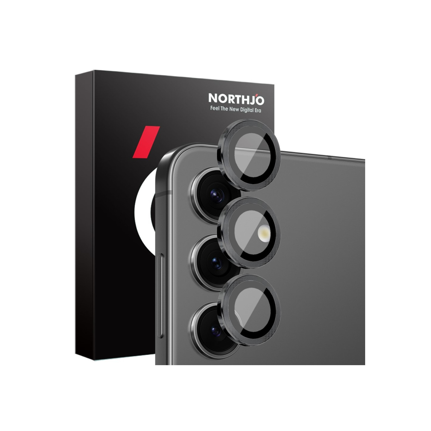 NORTHJO for Samsung Galaxy S25+ Herdet Glass Kameralinsebeskytter