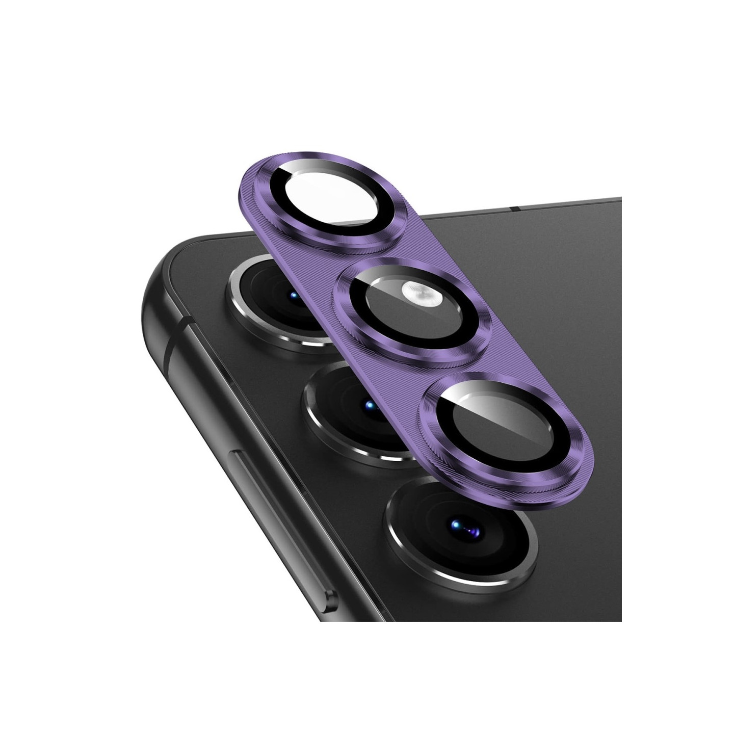 Til Samsung Galaxy S25 Kameralinsebeskytter ENKAY Metalring Linsefilm