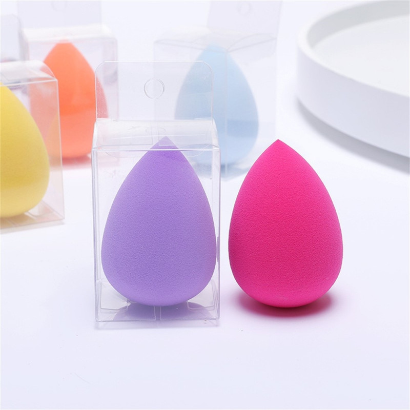 2 stk Makeup Sponge Blender Teardrop Beauty Egg Cleansing Puff Skin Care - Nude