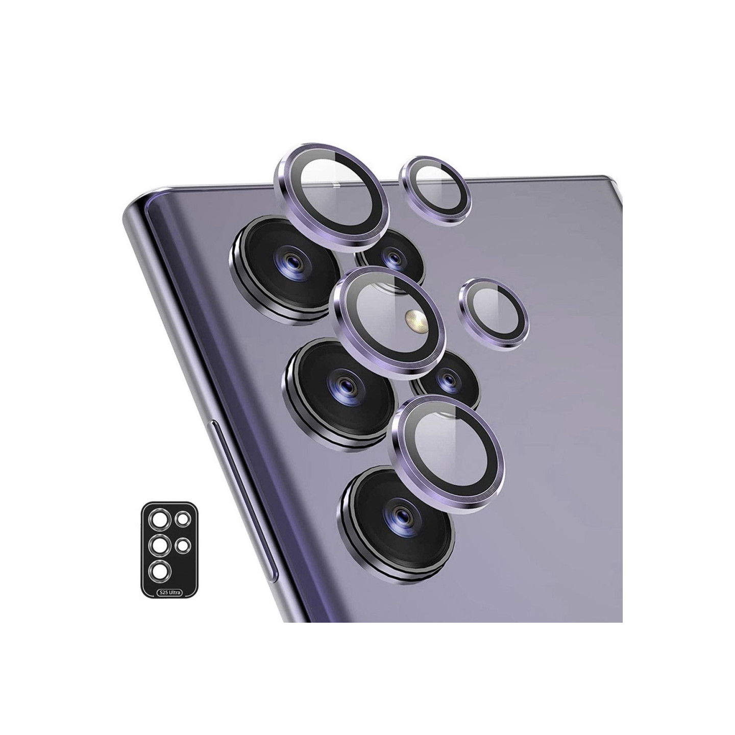 Samsung Galaxy S25 Ultra Kameran linssinsuoja ENKAY Metallirengaslinssikalvo