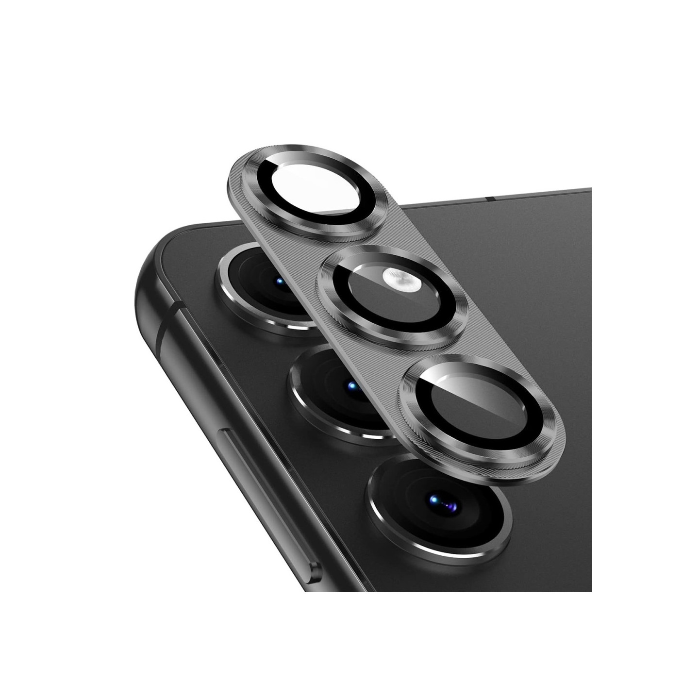 Samsung Galaxy S25 Kameran linssinsuoja ENKAY Metallirengaslinssikalvo