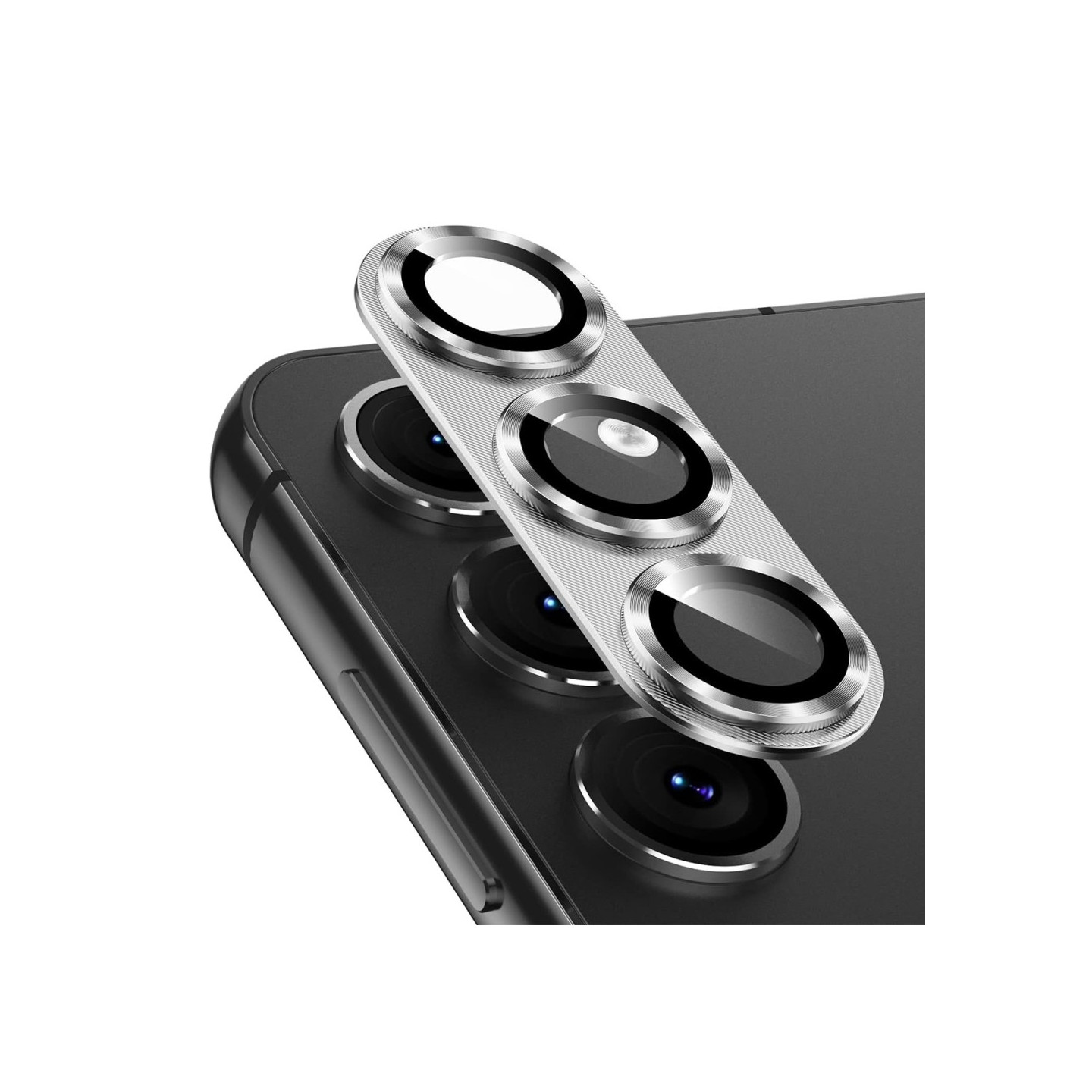 Til Samsung Galaxy S25+ Kameralinsebeskytter ENKAY Metalring Linsefilm