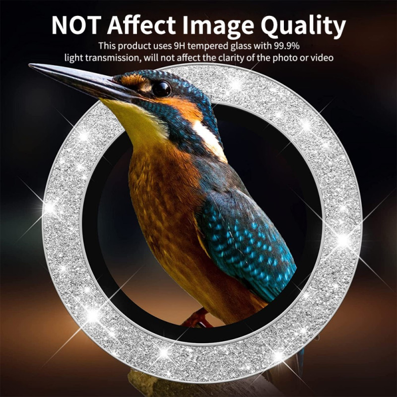 ENKAY Kamera Lins Skydd till Samsung Galaxy S25 Ultra Härdat glas Glitter