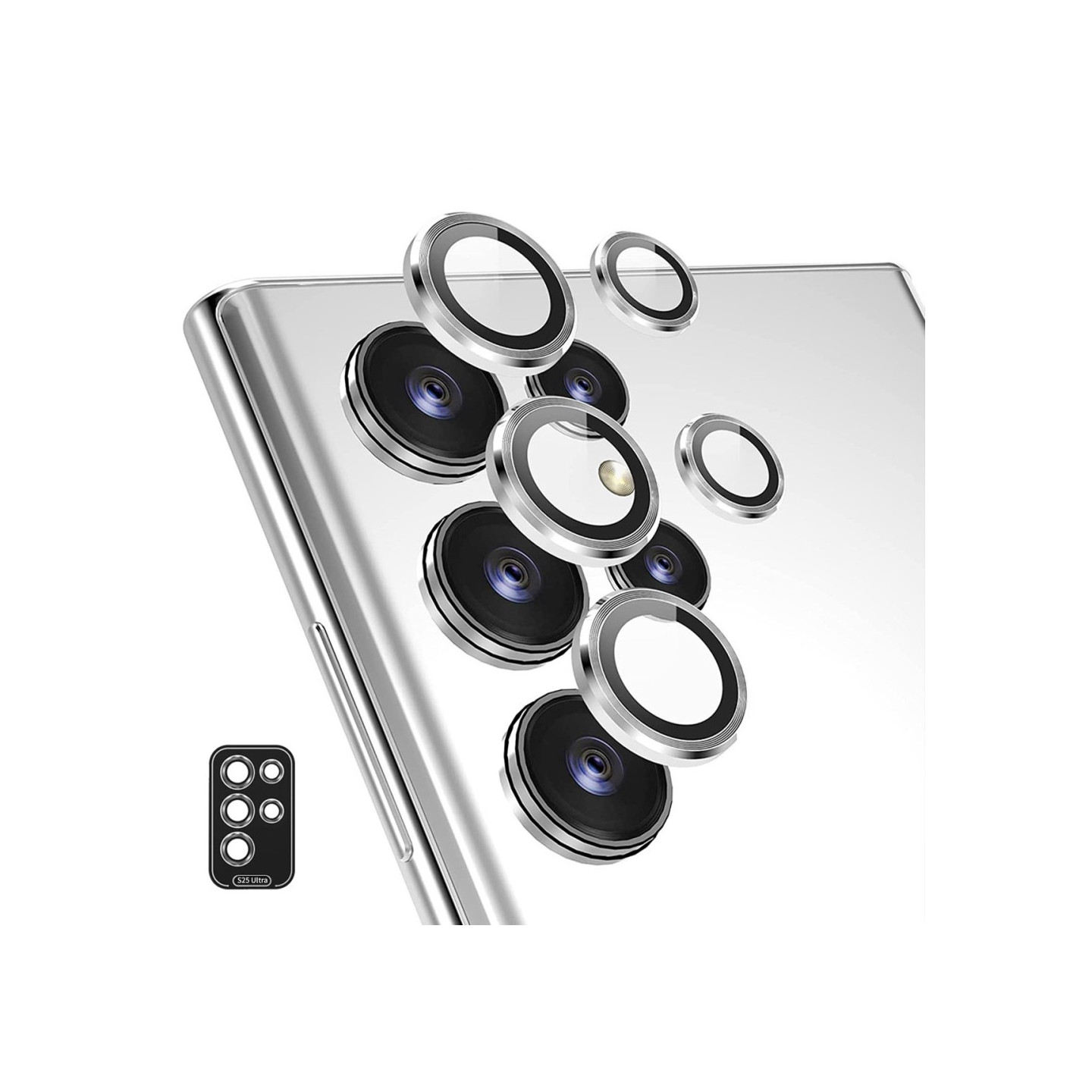 Samsung Galaxy S25 Ultra Kameran linssinsuoja ENKAY Metallirengaslinssikalvo