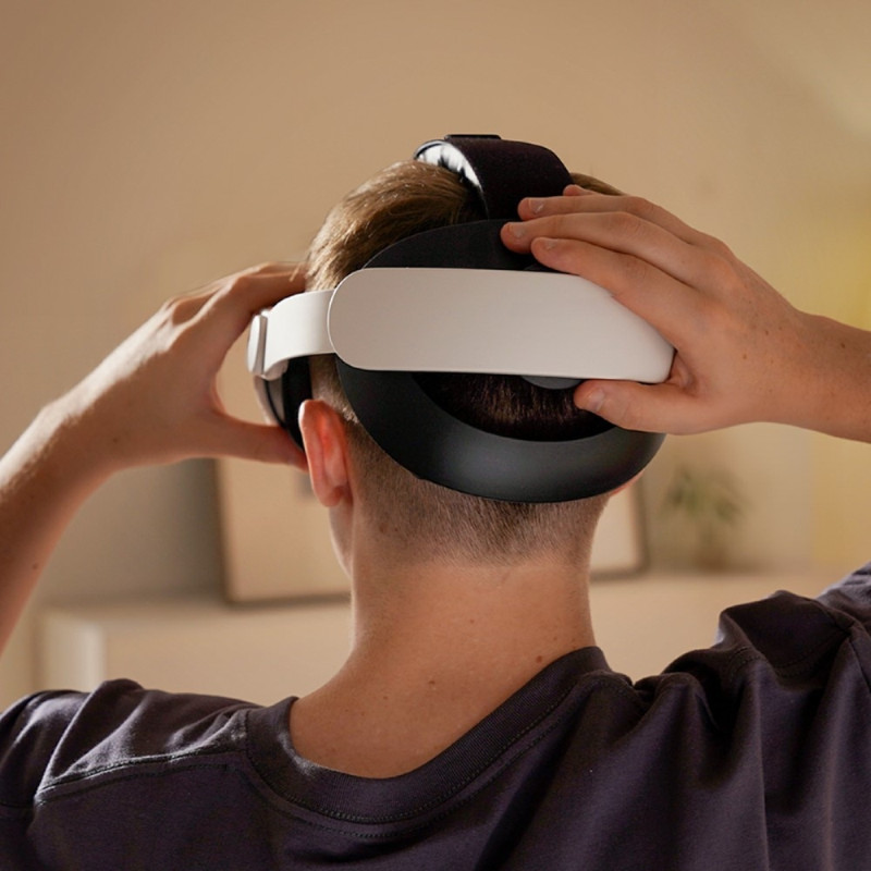 Til Meta Quest 3/3S hovedrem VR Headset Blød pude hovedbøjle Trykreducerende