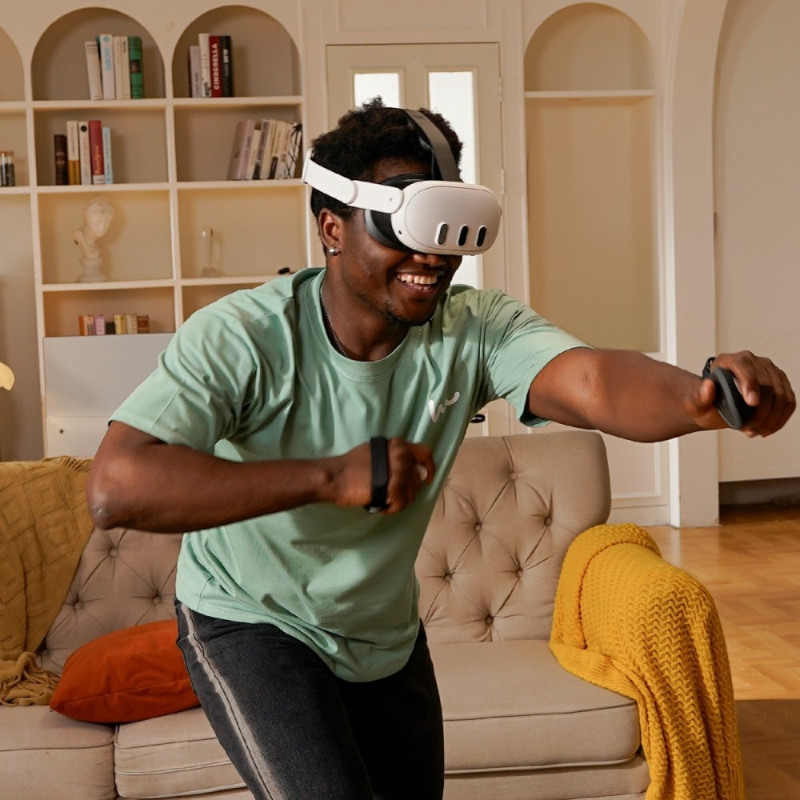 Til Meta Quest 3/3S hovedrem VR Headset Blød pude hovedbøjle Trykreducerende