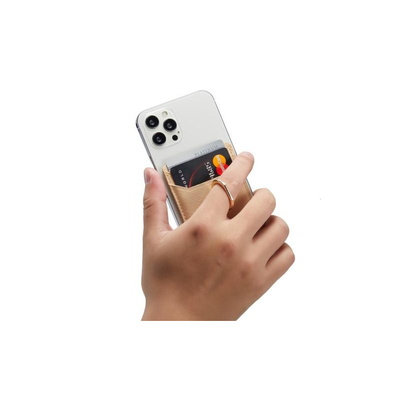 MUXMA - kortinpidikkeen rengasteline RFID - estävä liimainen luottokorttipaikka - kulta