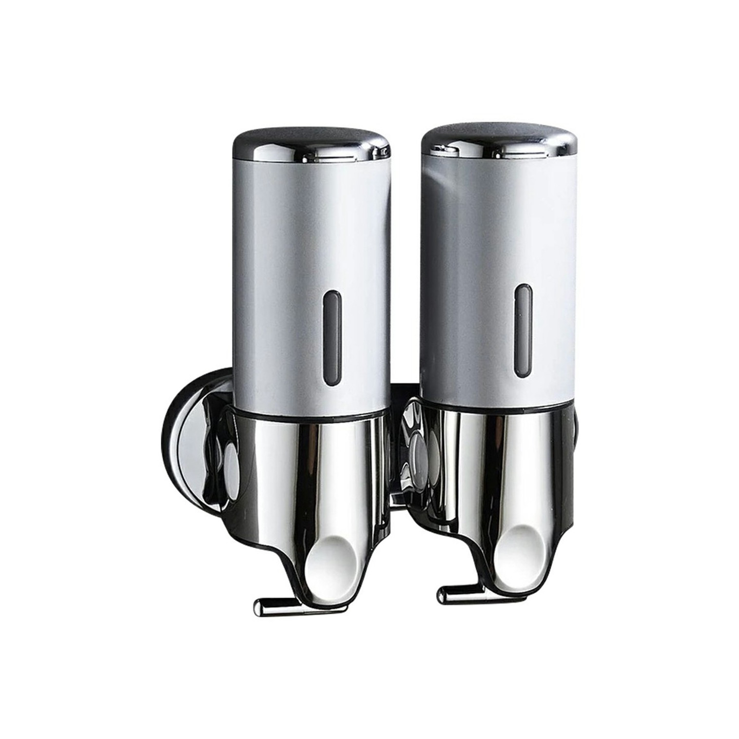 Stainless Steel Soap Dispenser 1000ml Manual Push Pump Shampoo Body Wash
