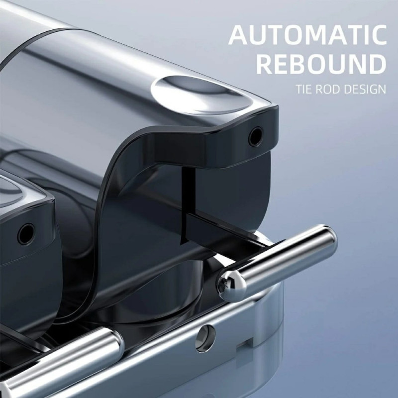 Rustfrit stål Sæbedispenser 1000ml Manuel Push Pump Shampoo Body Wash