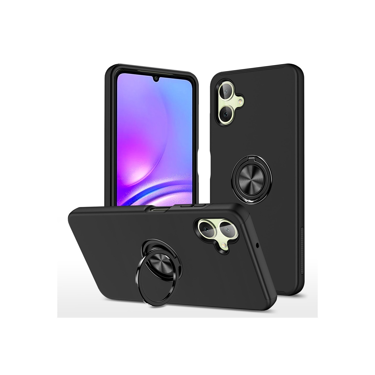 Samsung Galaxy A06 4G Hybridkotelo Käännettävällä Rengaspidikkeellä