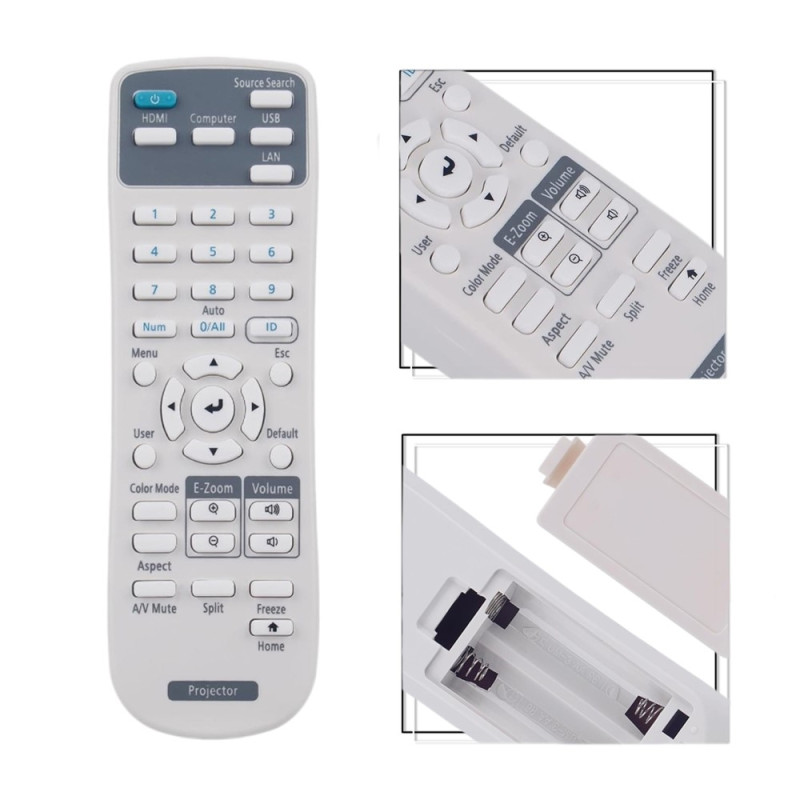 Udskiftning af fjernbetjening 219863500 til Epson-projektor