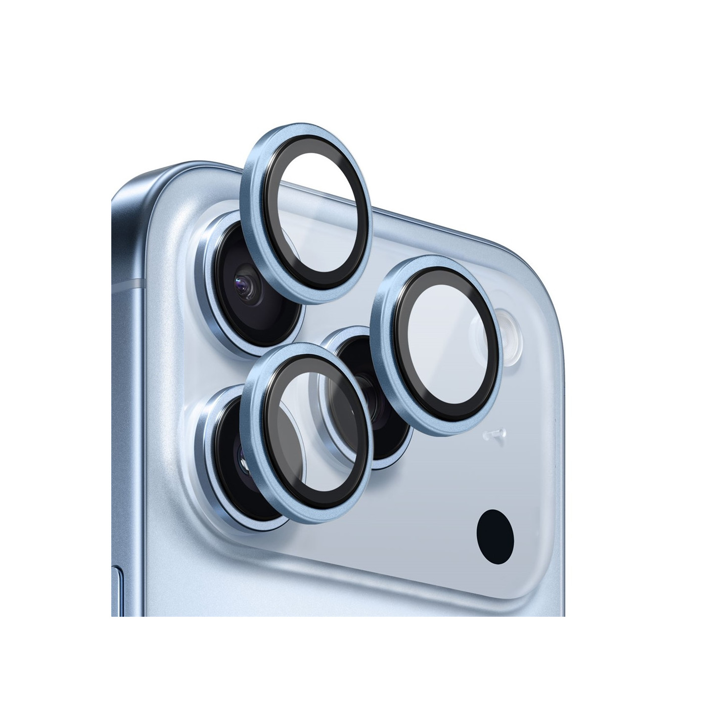 NORTHJO For iPhone 17 Pro Max / iPhone 17 Pro Camera Lens Protector Tempered Glass Metal Ring