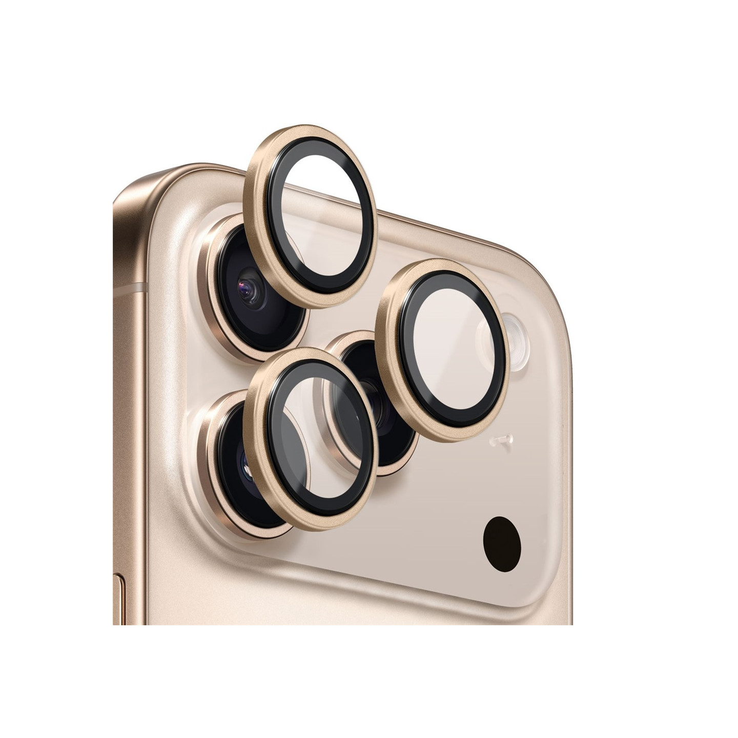 NORTHJO For iPhone 17 Pro Max / iPhone 17 Pro Camera Lens Protector Tempered Glass Metal Ring