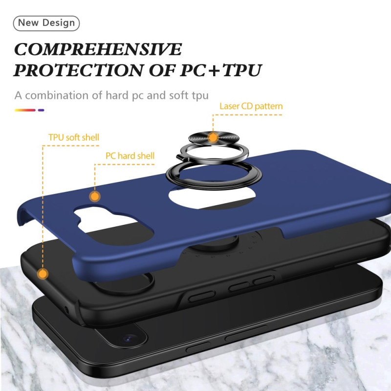 For Google Pixel 9A Finger Ring Kickstand Hybrid Case