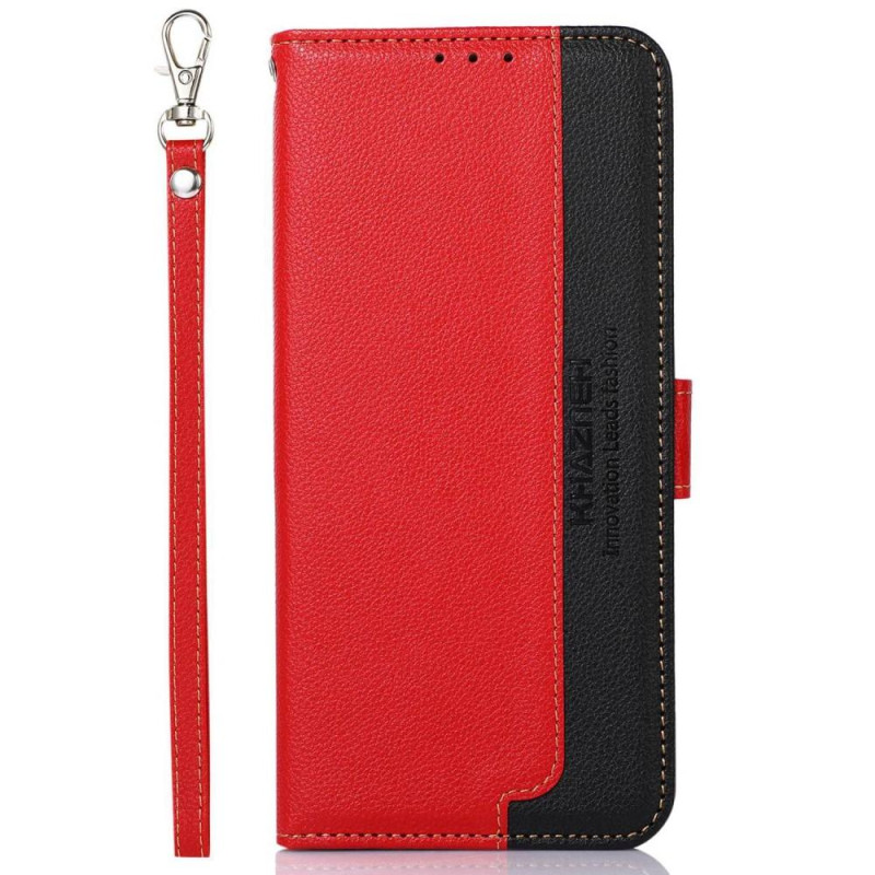 KHAZNEH Phone Cover for Motorola Moto E13 4G - Red/Black