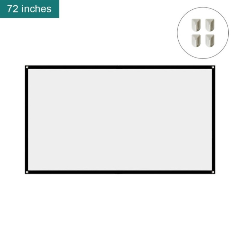 16:9 Projector Screen 72 Inch For Projector Screen 159 x 90 cm projection screen